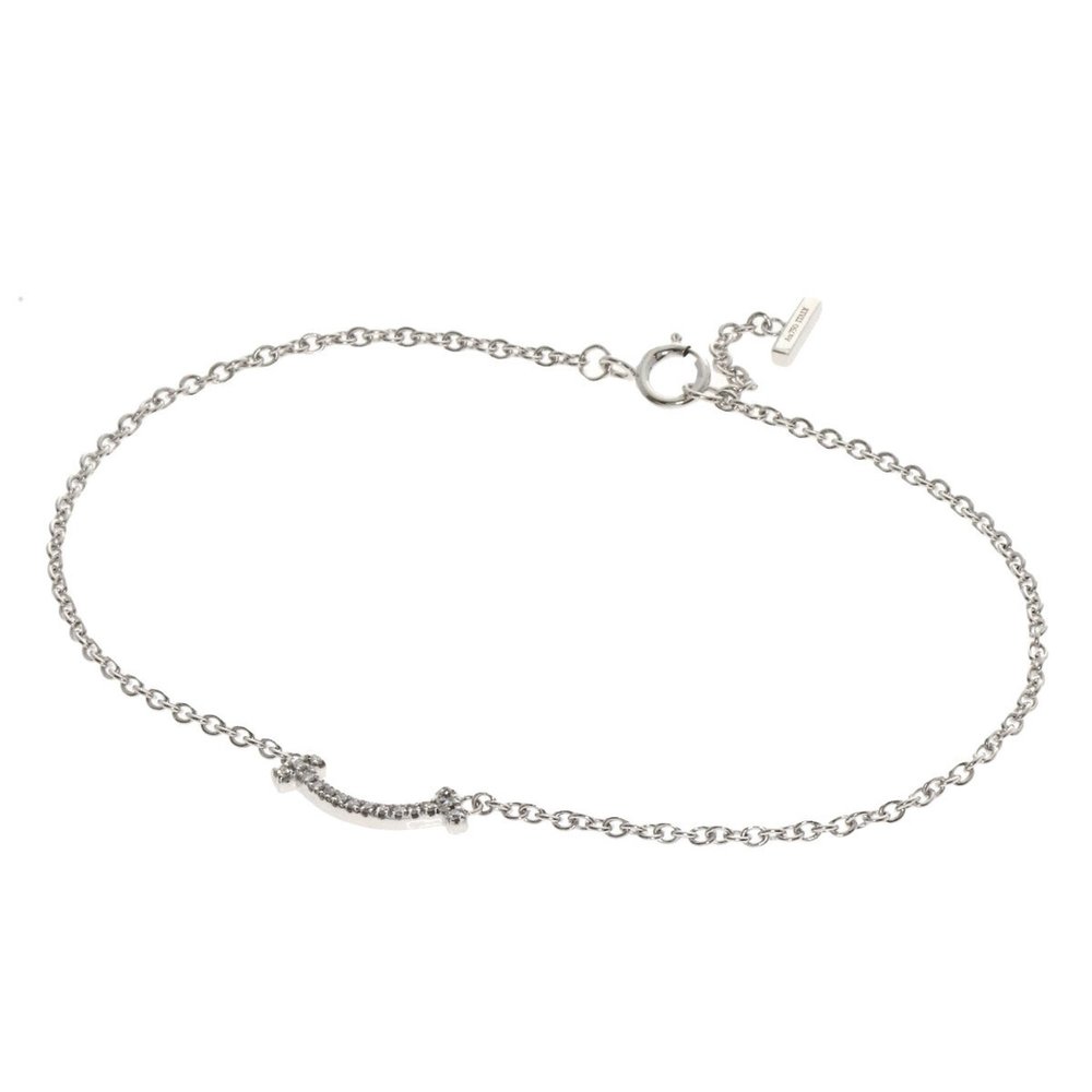 TIFFANY & CO. White Gold Diamond Charm Bracelet - Picture 6 of 6